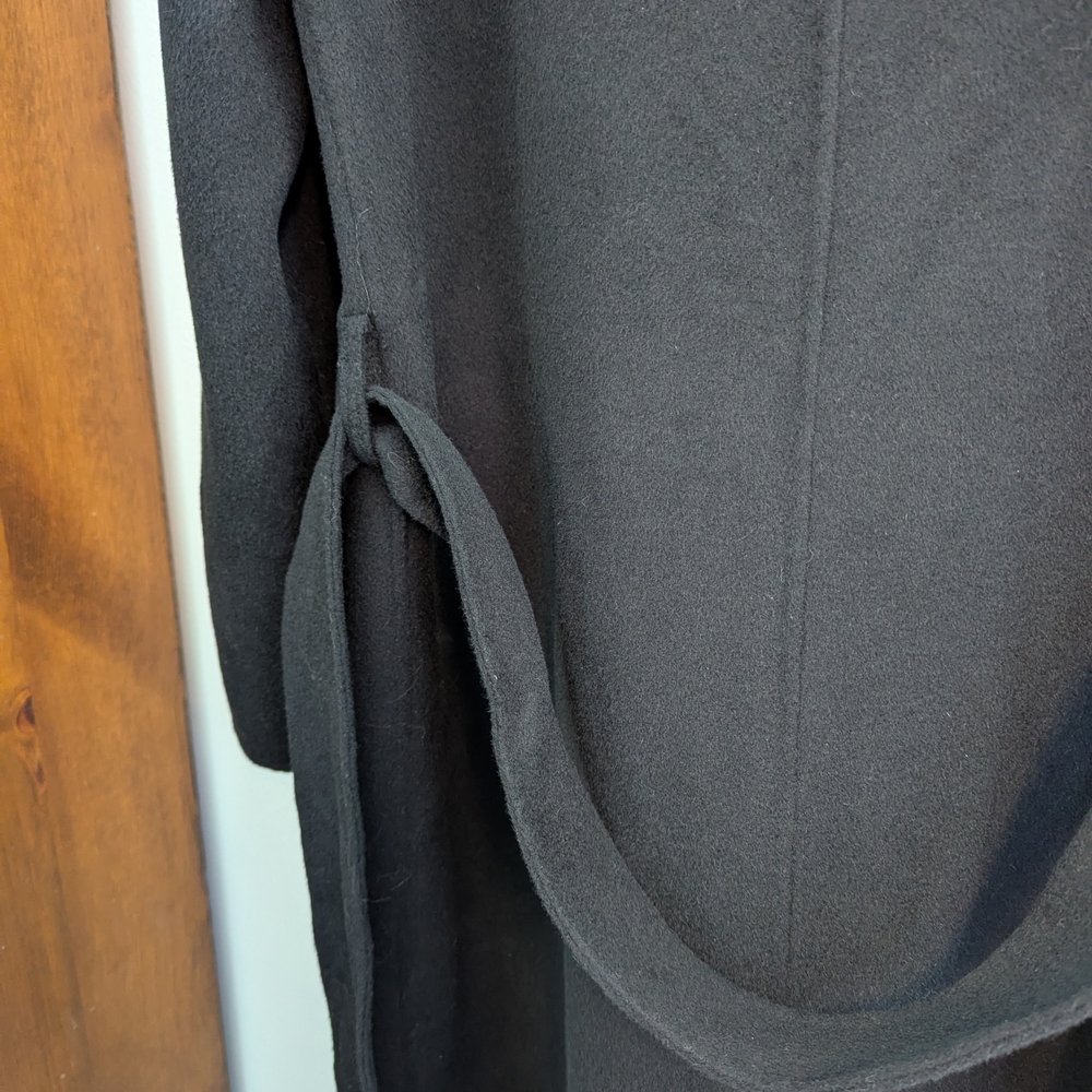 Quince Double-Faced Merino Wool Draped Collar Wrap Coat - NWOT - Picture 9 of 15